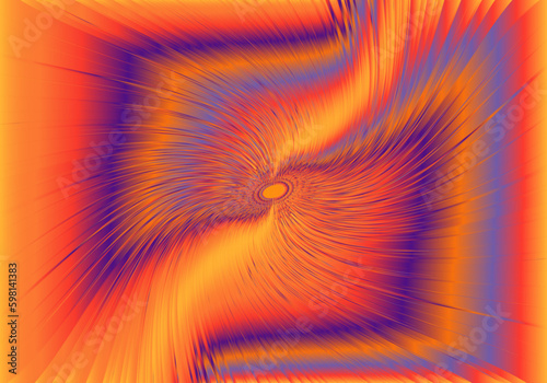 Fondo de remolino cuadrado en morado, naranja, amarillo y violeta