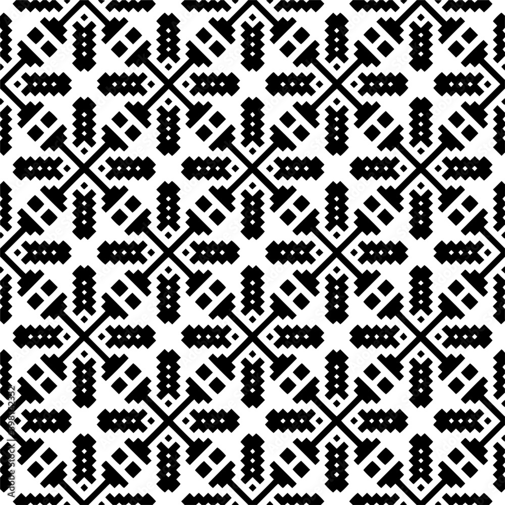 Seamless repeating pattern. Black and white pattern for web page, textures, card, poster, fabric, textile. Seamless repeating pattern. Black and white pattern for web page, textures, card, poster, fabric, textile.