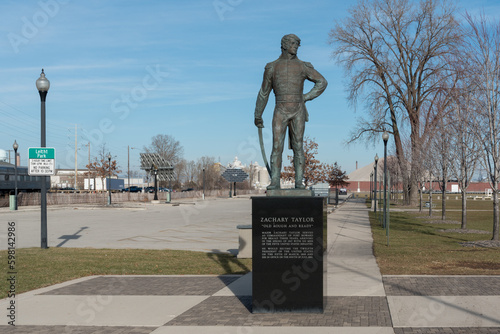 Statue Of Major Zachary Taylor At The Original Site Of Fort Howard In Green Bay, Wisconsin photo