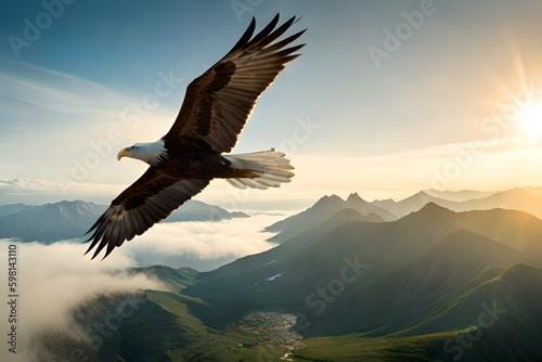 bald eagle in flight © Bea