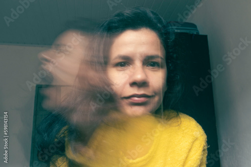 Laughing happy on the outside, crying sad on the inside. Broken soul. Soul leaving the body screaming. Desperate emotion. Sadness. Depression. Fake happiness. How I look vs how I really feel