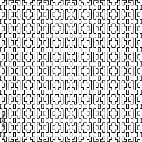  Repeating patterns of lines. Black and white pattern for web page, textures, card, poster, fabric, textile.