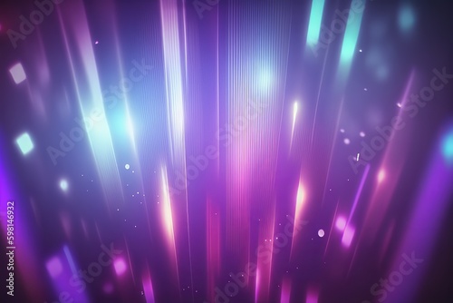 4K Abstract Blue Purple Light Leak Gradient Background Loop - Generative AI