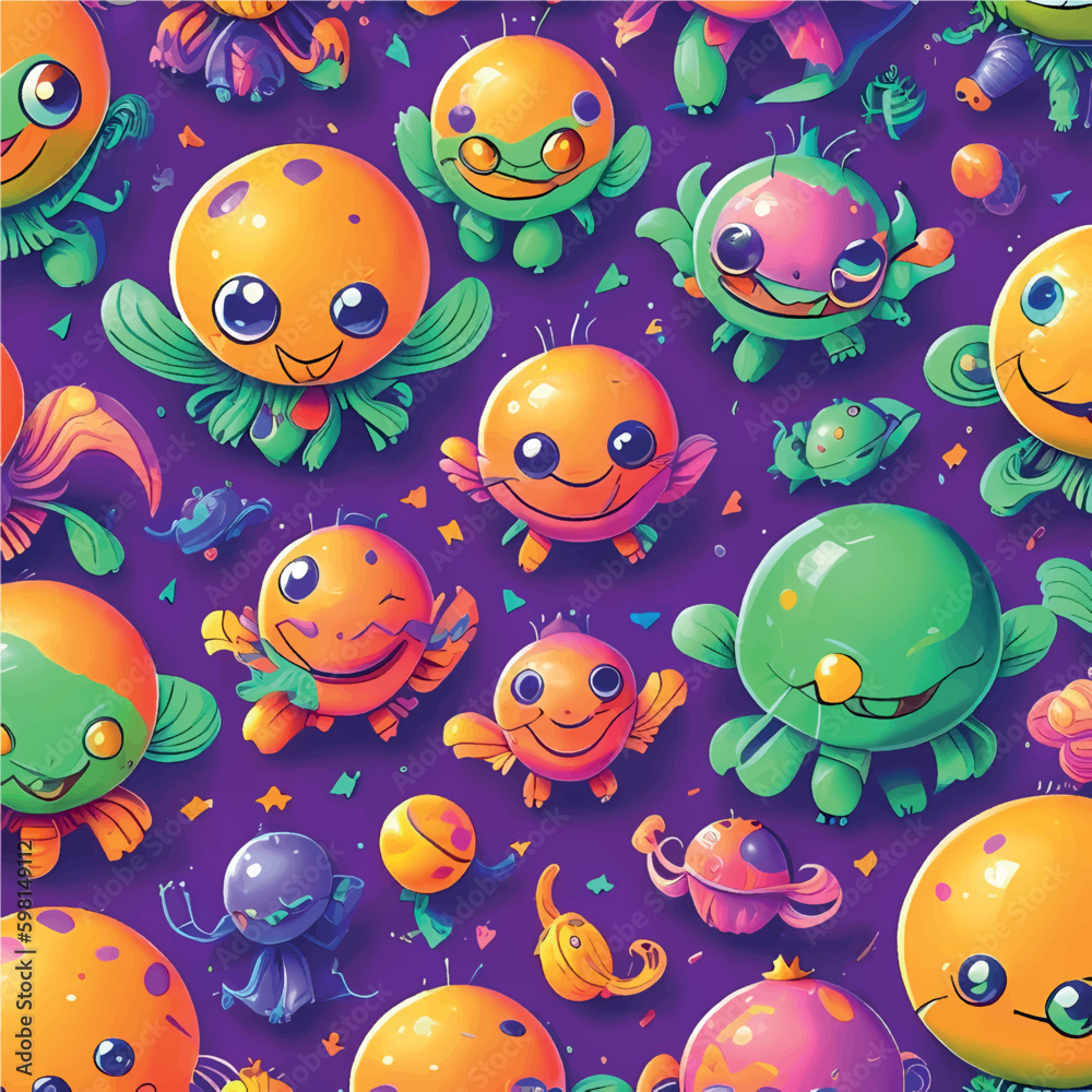 pattern with colorful balls pattern with colorful balls