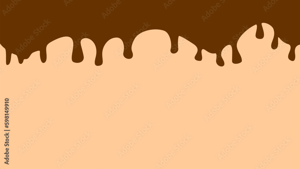 Fototapeta premium BANNER CHOCOLATE BACKGROUND DESIGN VECTOR