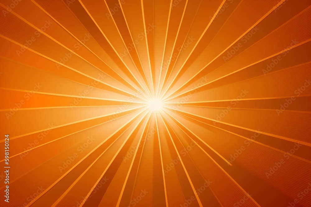 Obraz premium Abstract Texture with Light Orange Gradient and Rays - Generative AI