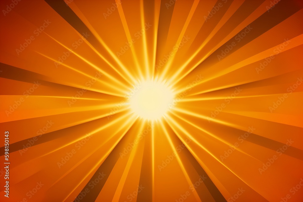 Obraz premium Abstract Texture with Light Orange Gradient and Rays - Generative AI
