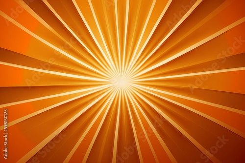 Abstract Texture with Light Orange Gradient and Rays - Generative AI
