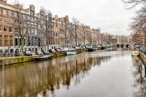 The unique urban architecture and scenery along the canals in Amsterdam  © Torval Mork