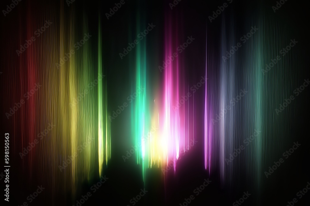 Multicolored Light Leaks on Black Background - 4K Footage for Stylizing Video Transitions
