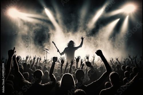 The Ultimate Rock Concert Experience - Generative AI photo