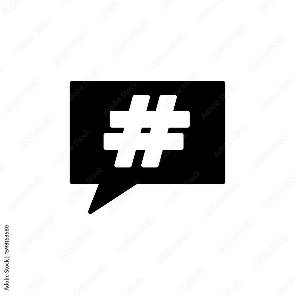 Fototapeta premium Hashtag icon vector. hashtag simbols