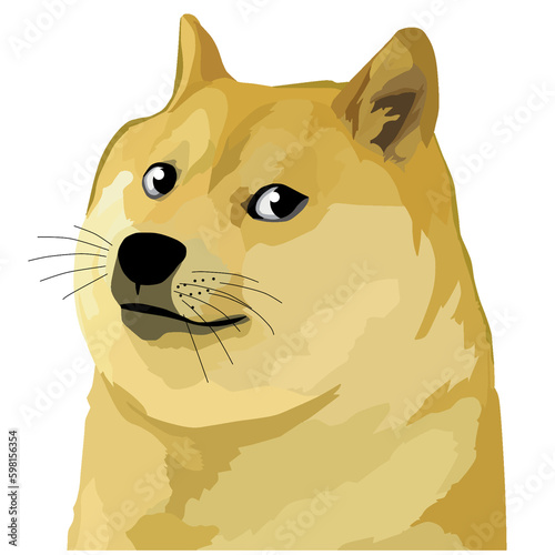 illustration of a Dogecoin 