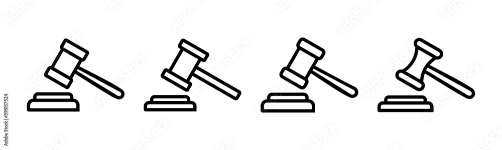 Gavel icon vector illustration. judge gavel sign and symbol. law icon. auction hammer Gavel icon vector illustration. judge gavel sign and symbol. law icon. auction hammer