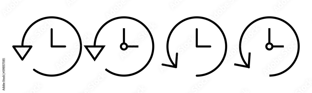 History icon vector illustration. recent event history sign and symbol History icon vector illustration. recent event history sign and symbol