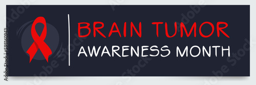 Brain Tumor Awareness Month, held on May.