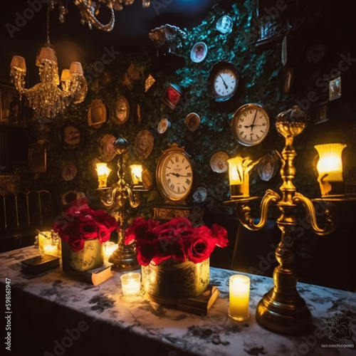 Realistic Beauty and the Beast Fairytale Themed Midjourney AI Digital Art Images