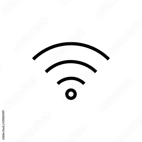 Wifi icon vector. Simple internet sign illustration on white background..eps