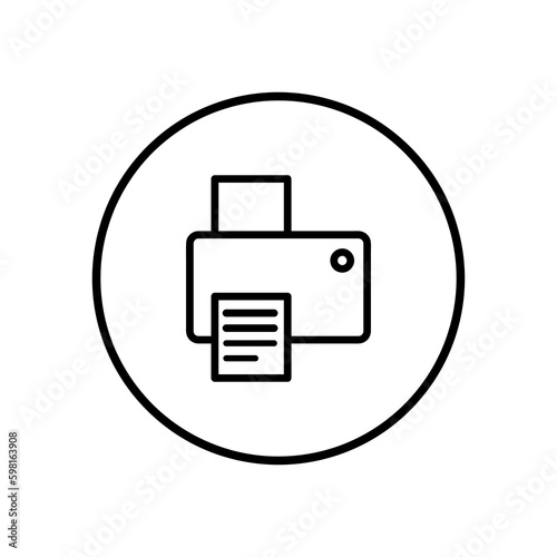 vector printer illustration on white background..eps