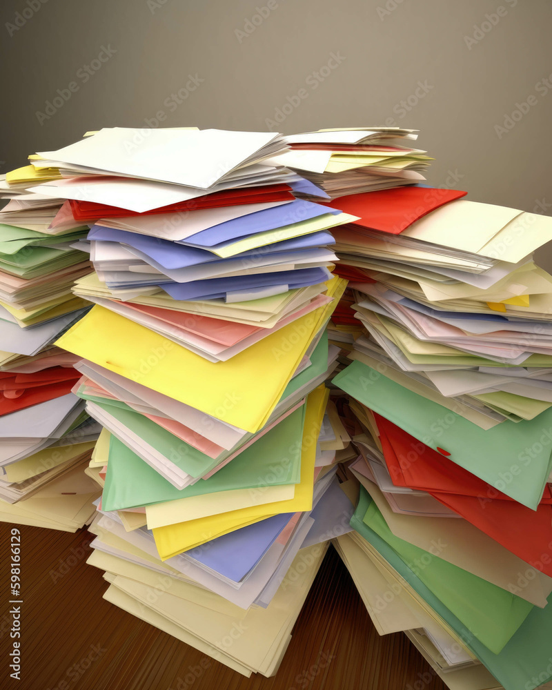 A stack of colorful envelopes with labels like Rent Utilities and