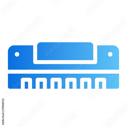 harmonica gradient icon