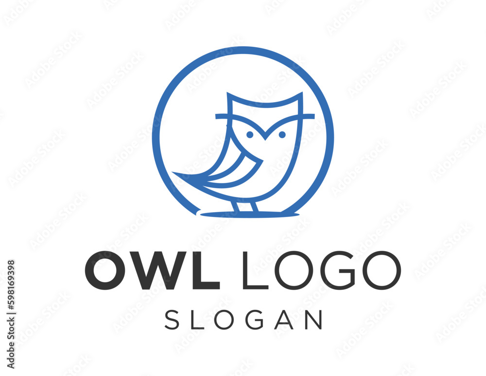 Logo about Owl on a white background. created using the CorelDraw application.