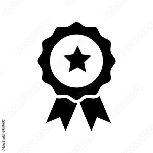 Medal icon vector. Simple award medal sign illustration on white background..eps