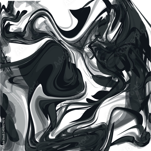 Imitation of a mass of ink spreading in water