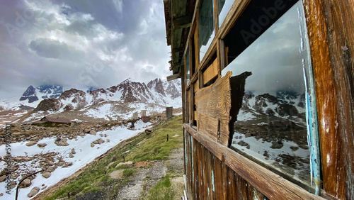 cabin in the mountains