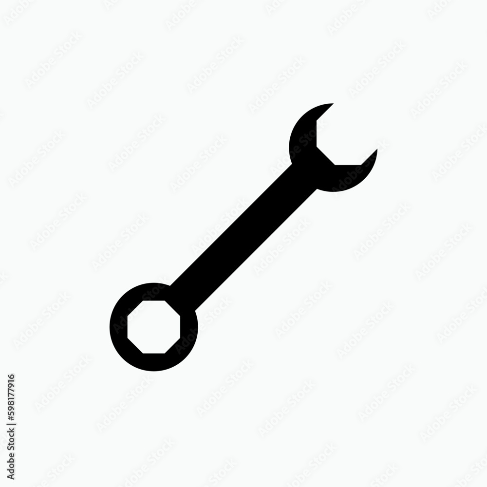 Wrench Icon. Repair Sign and Setting Symbol for Design, Presentation, Website or Apps Elements – Vector. Wrench Icon. Repair Sign and Setting Symbol for Design, Presentation, Website or Apps Elements – Vector.