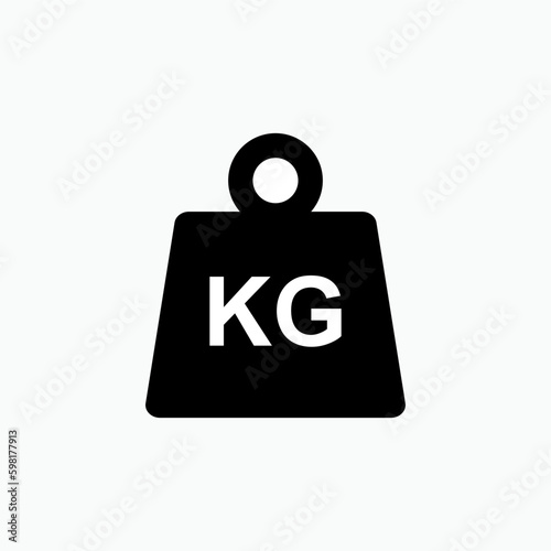 Weight Icon.  Heaviness Symbol - Vector.    
