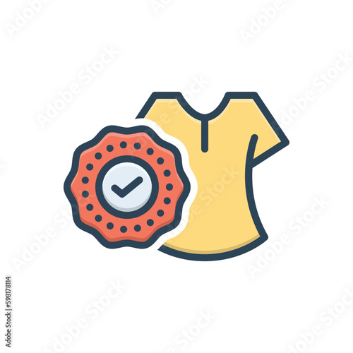 Color illustration icon for original 