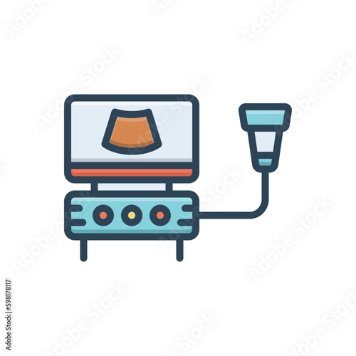 Free Download Color illustration icon for usgs cardiac  - GFXLoad