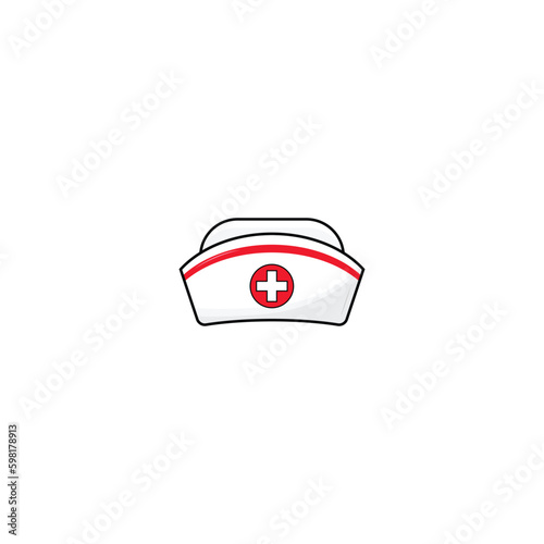 Nurse cap isolated vector graphics