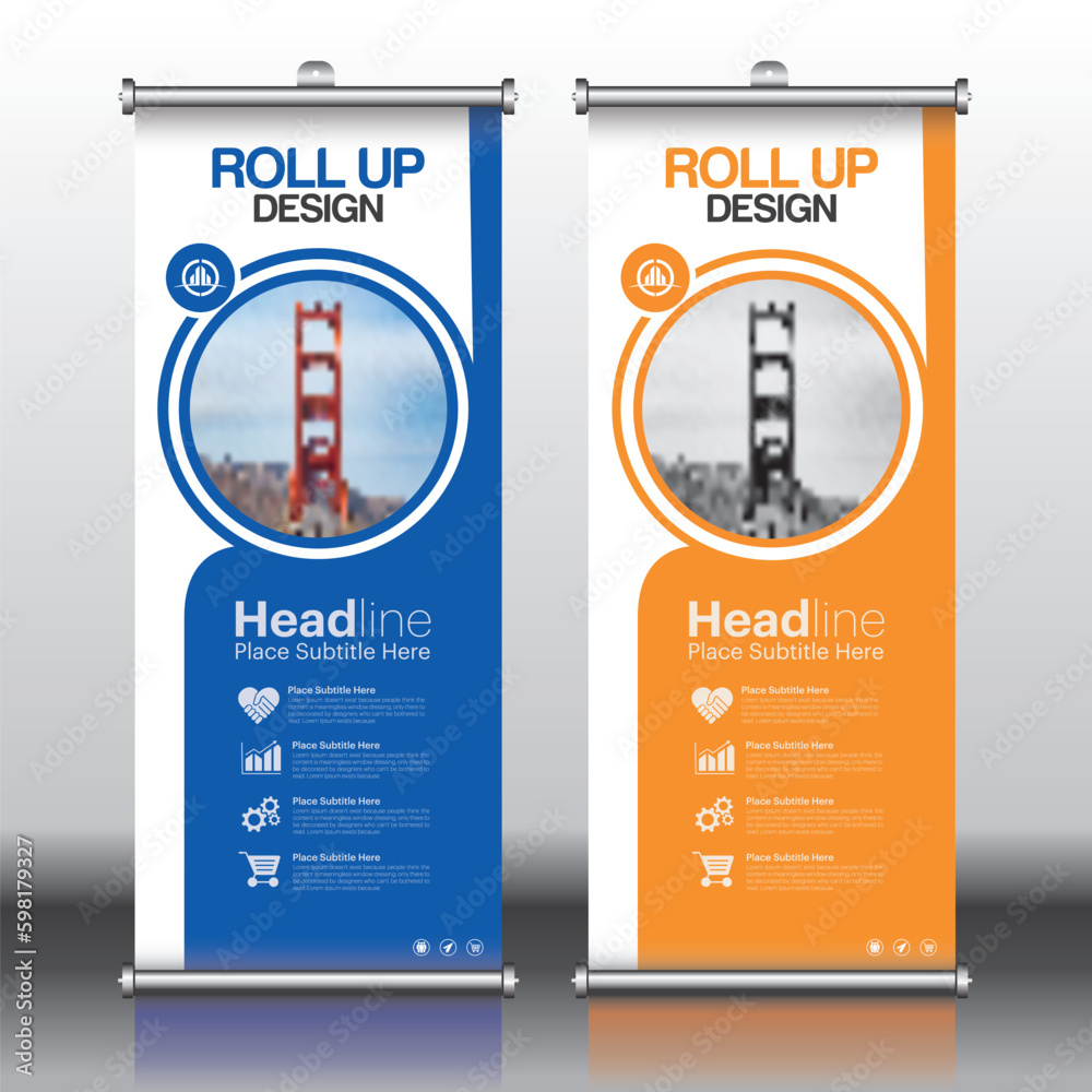 Roll up, roll up banner, rollup banner brochure flyer banner design