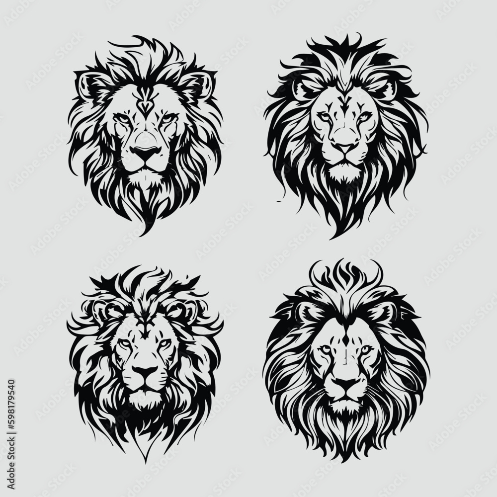 lion head vector lion head vector