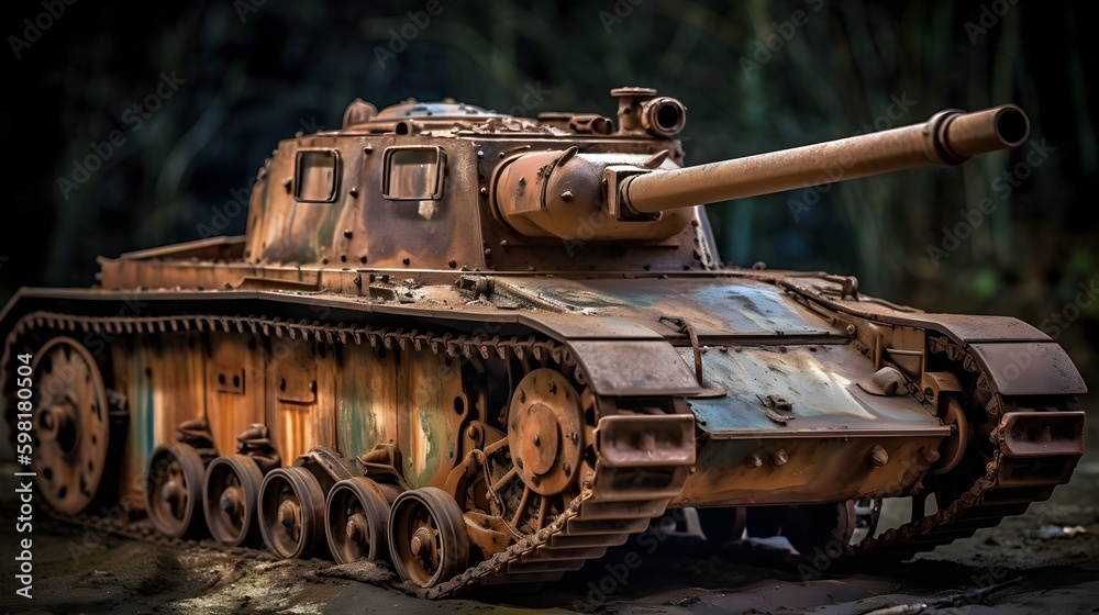 old soviet tank