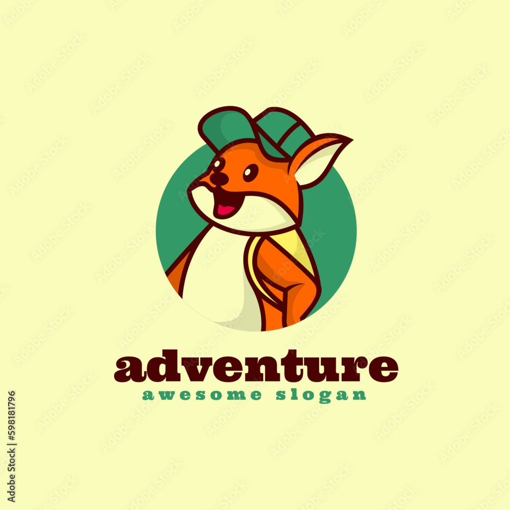 Vector Logo Illustration Adventure Mascot Cartoon Style. Vector Logo Illustration Adventure Mascot Cartoon Style.