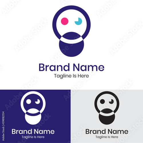 Unique creative brand business abstract logo