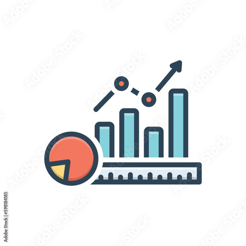 Color illustration icon for metric 