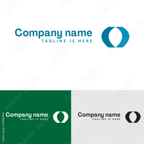 Gradient business map gps location logo
