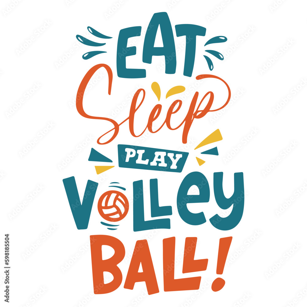 Volleyball stylish tshirt and apparel trendy design with typography tshirt ready for print
