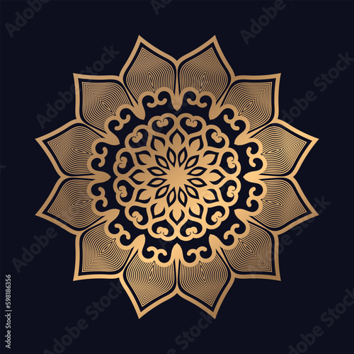 Arabic Islamic pattern mandala design illustrations background vector template