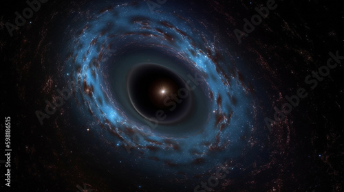 spiral galaxy in space. Generative Ai