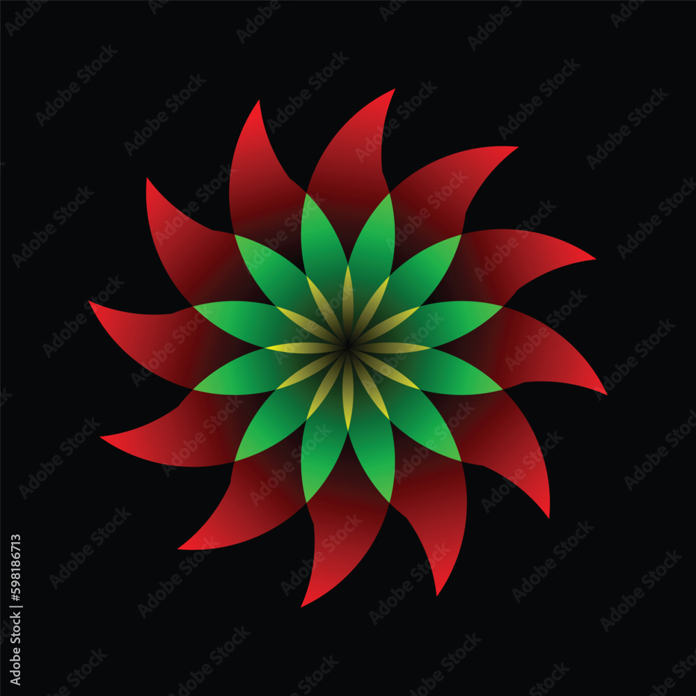 flowers  LOGO GRAPHIC DESIGN TEMPLATE