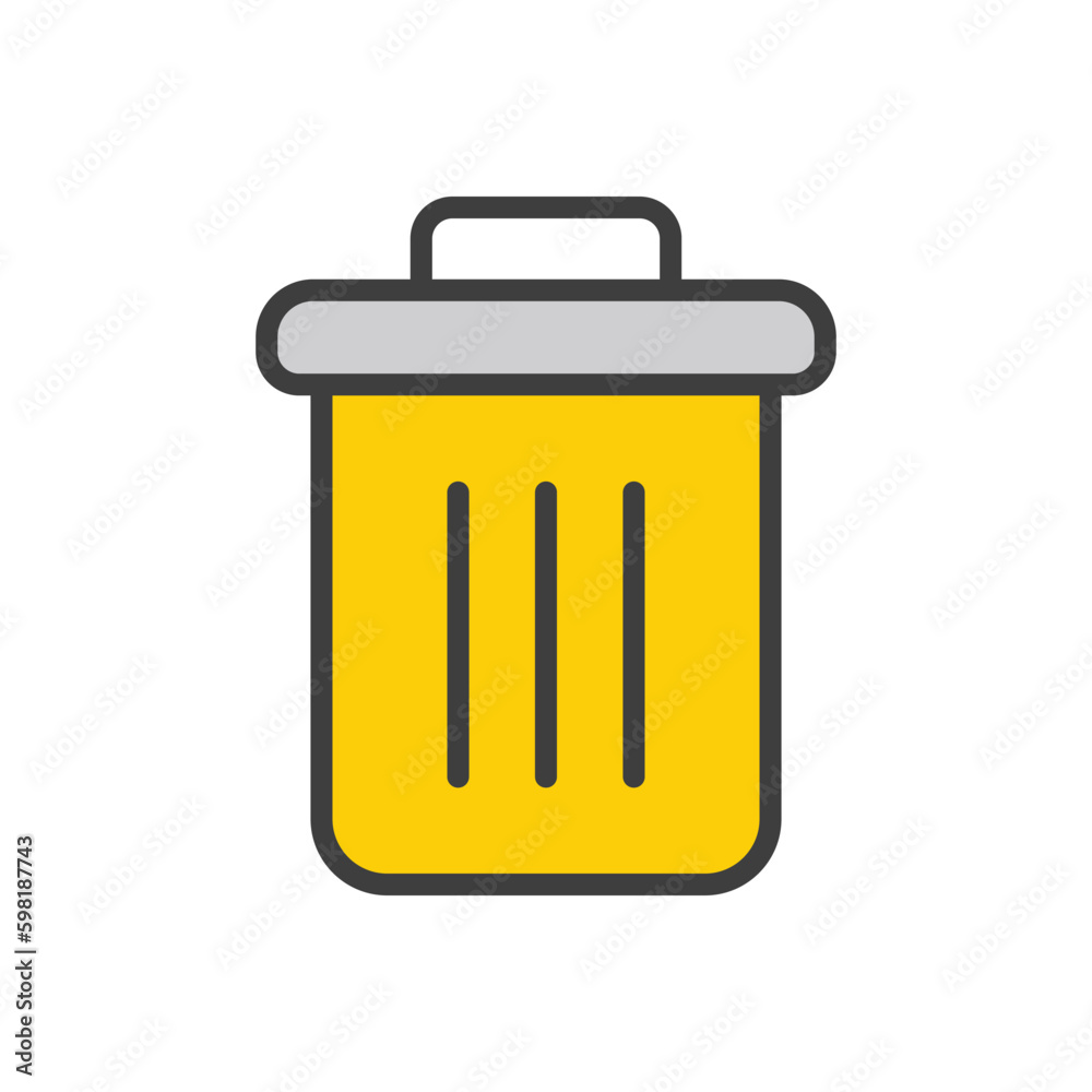 delete icon design with white background stock illustration delete icon design with white background stock illustration