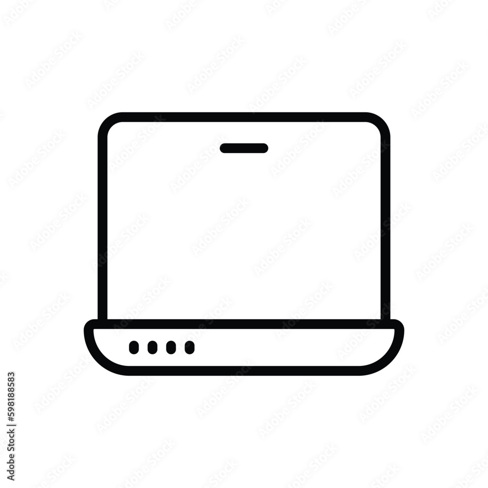 laptop icon design with white background stock illustration laptop icon design with white background stock illustration