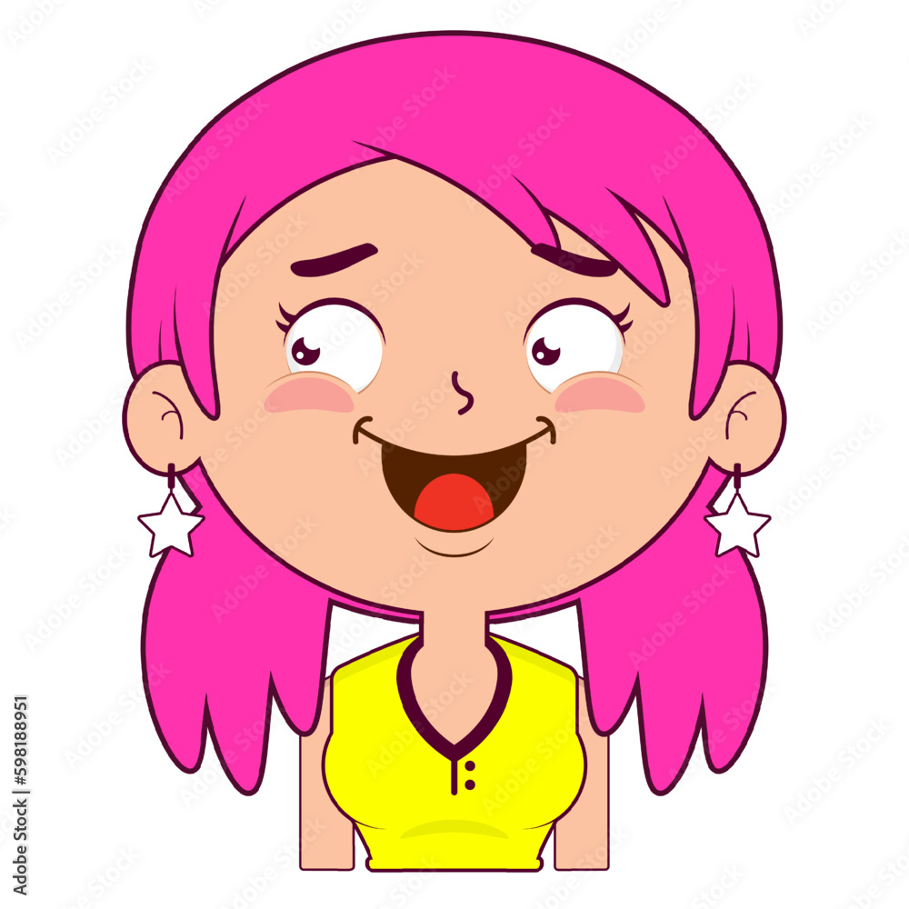 girl surprised face cartoon cute girl surprised face cartoon cute