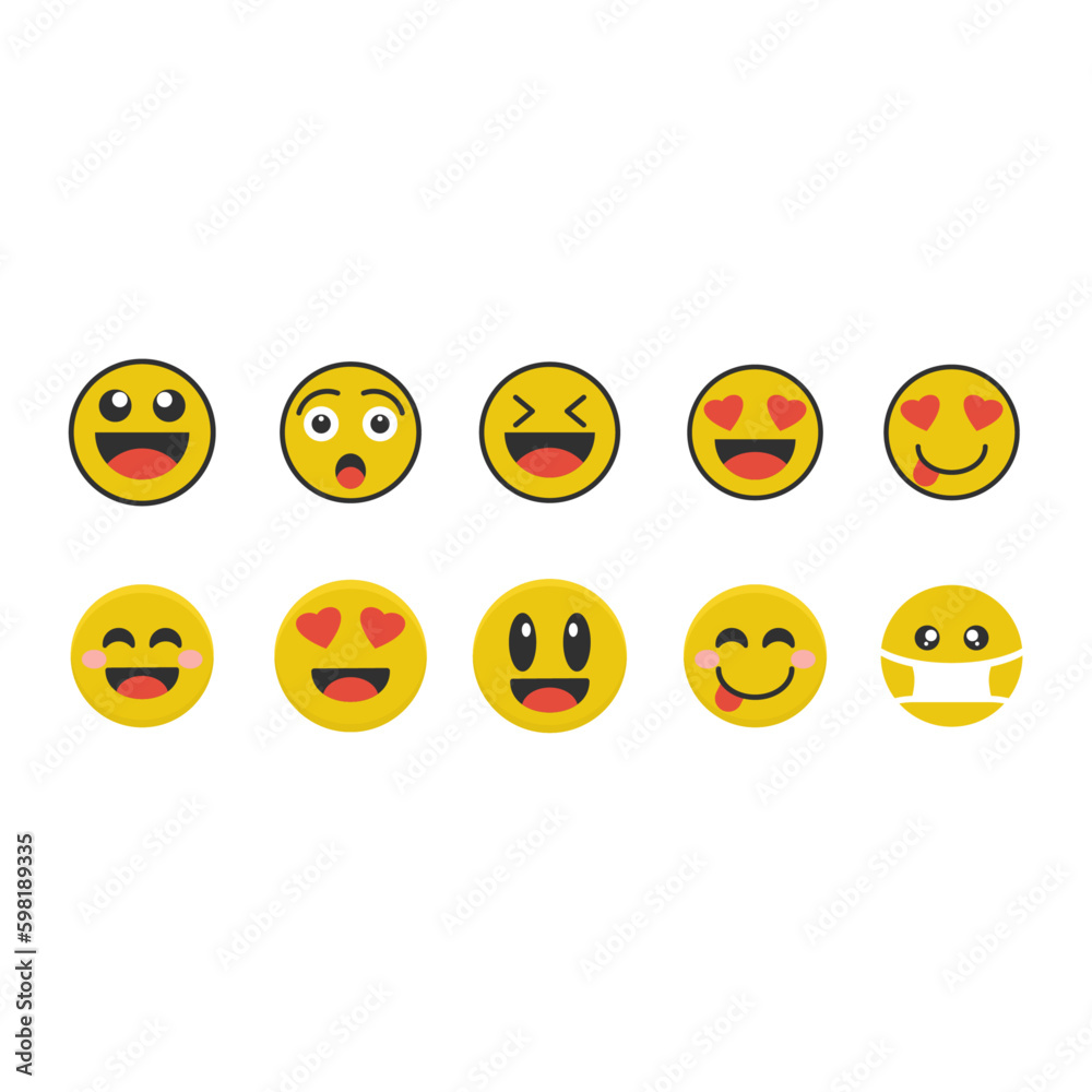 collection emoticon design vector premium collection emoticon design vector premium
