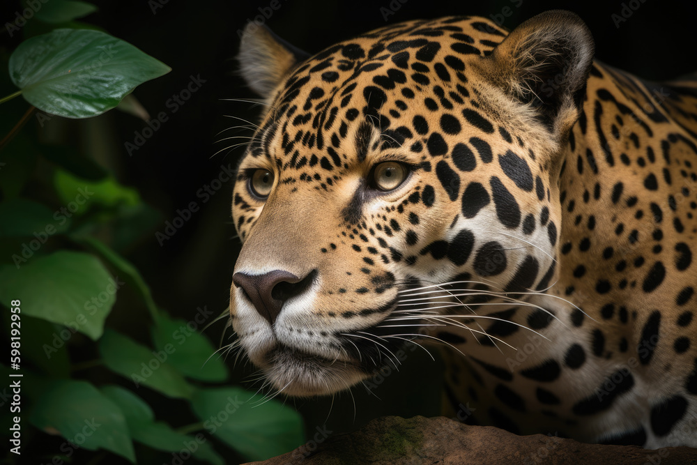 Obraz premium Jaguar, Generative AI